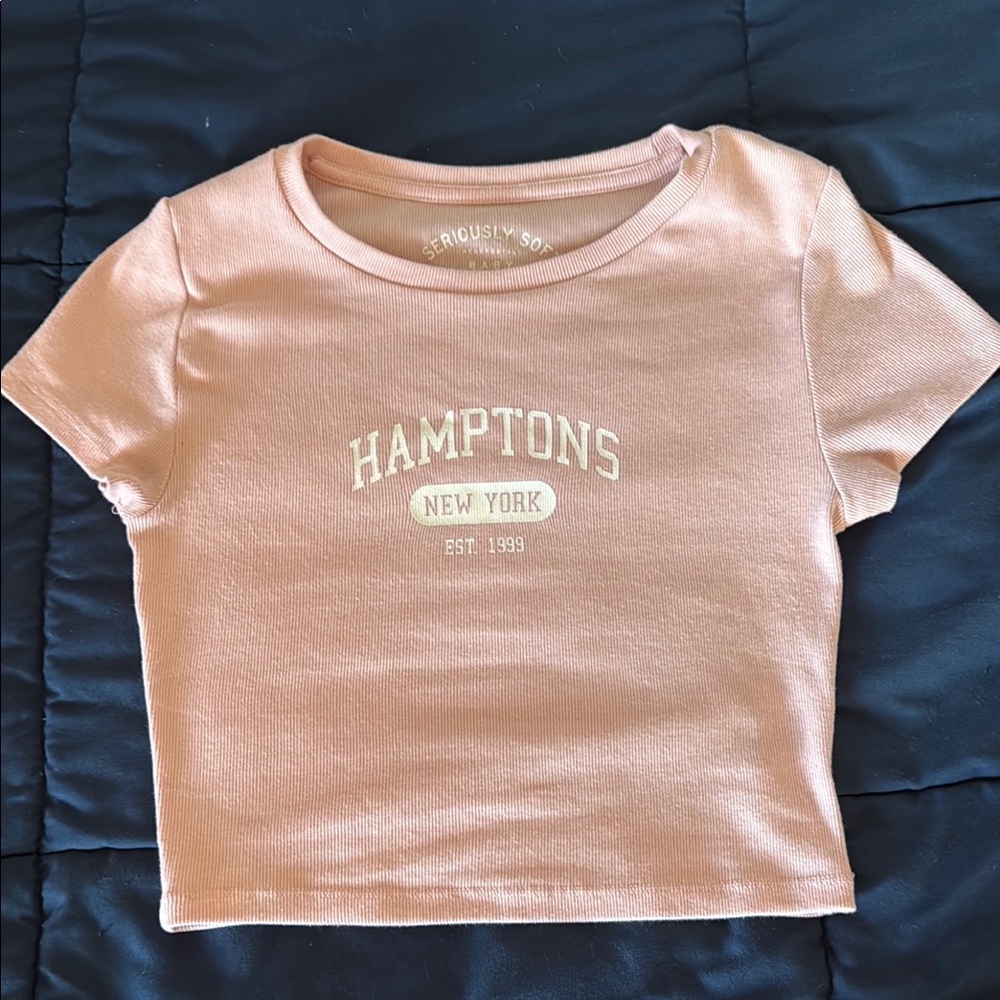 Pink baby tee
